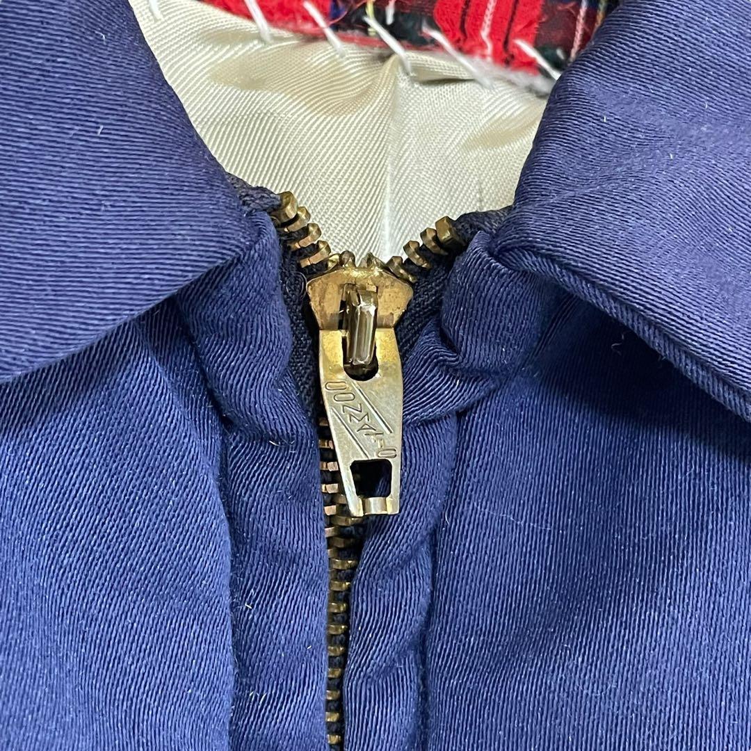50s ウールギャバジン ジャケット ナス紺 襤褸 L相当 Conmatic