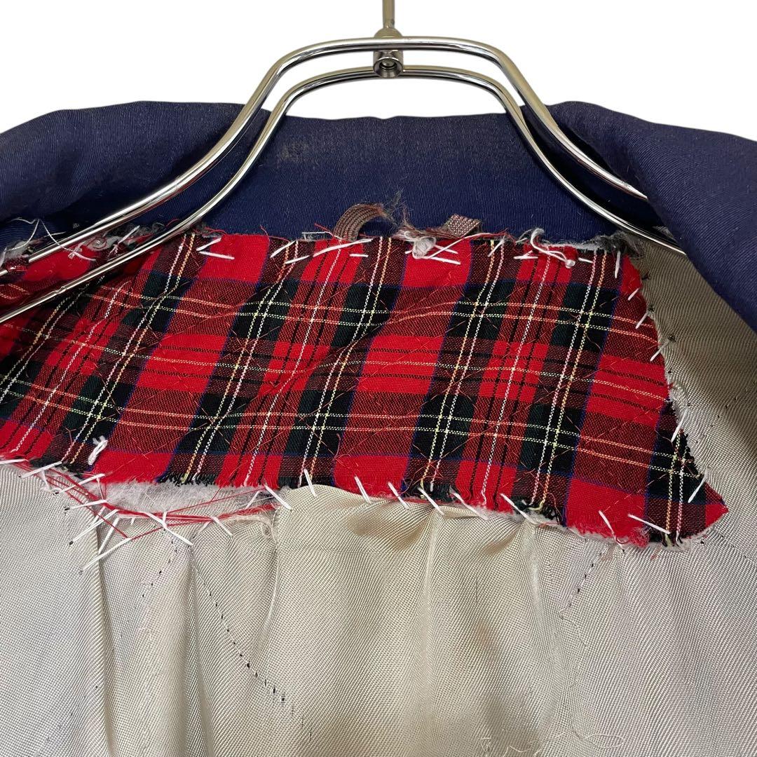 50s ウールギャバジン ジャケット ナス紺 襤褸 L相当 Conmatic