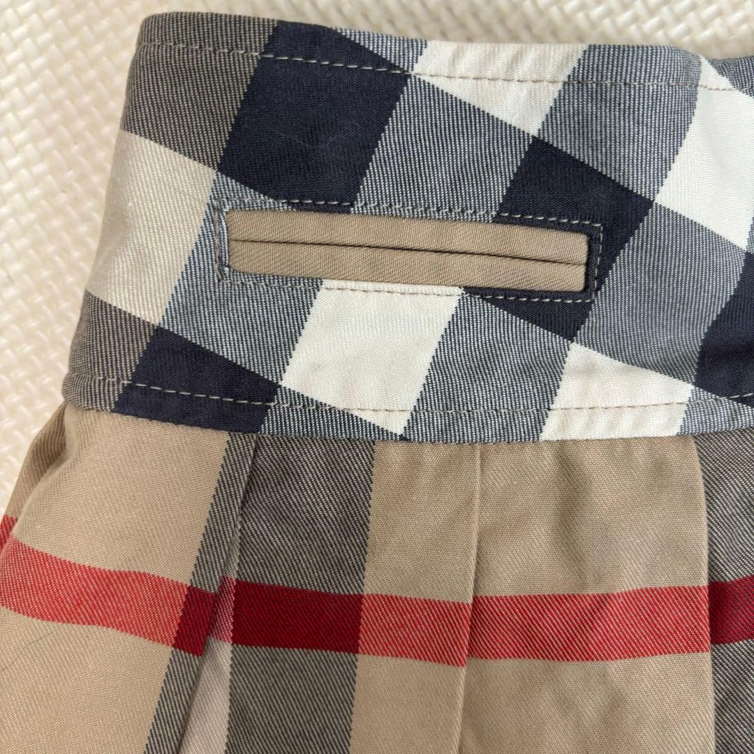 バーバリーチルドレン　メガチェック　ノバチェック　プリーツスカート　120