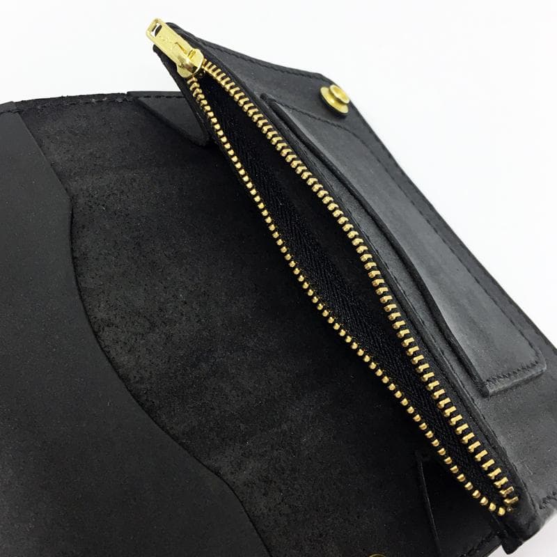 ミドルトラッカーウォレット 真鍮 ★メキシカンスカル&ローズ★