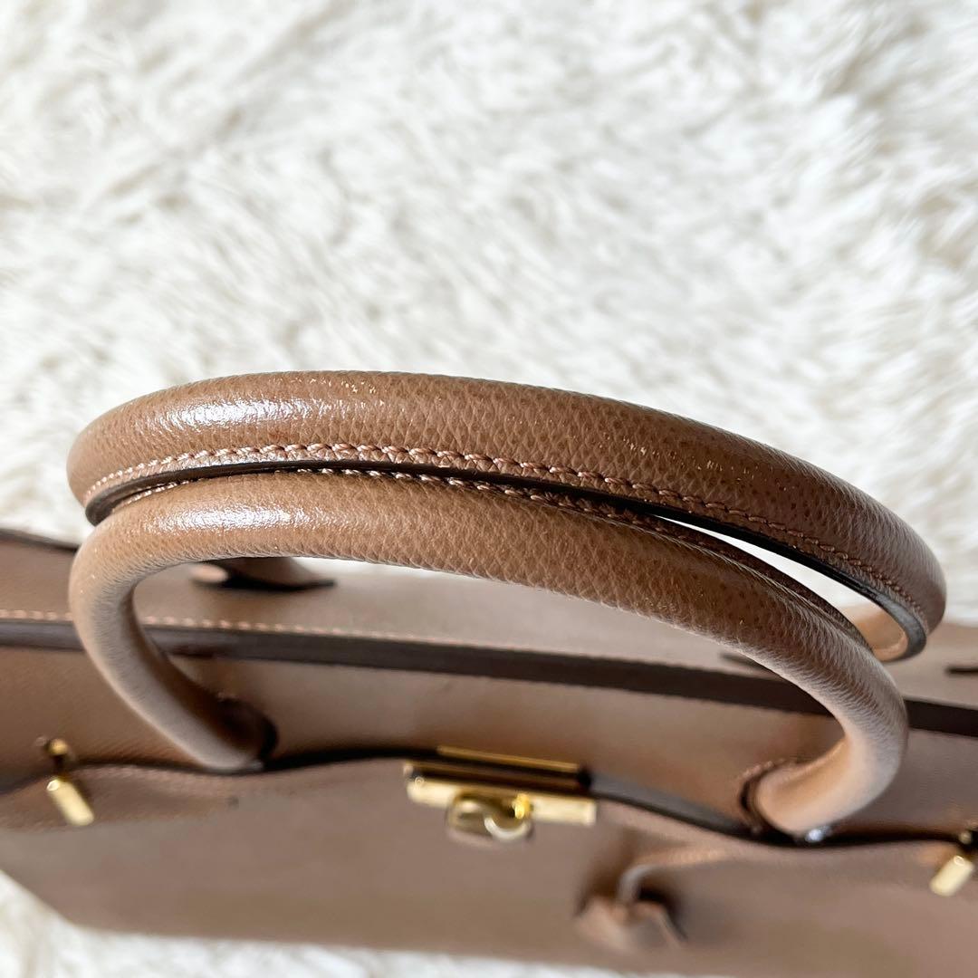 未使用級✨SOMES SADDLE ソメスサドル　ハンドバッグ　ブラウン　レザー