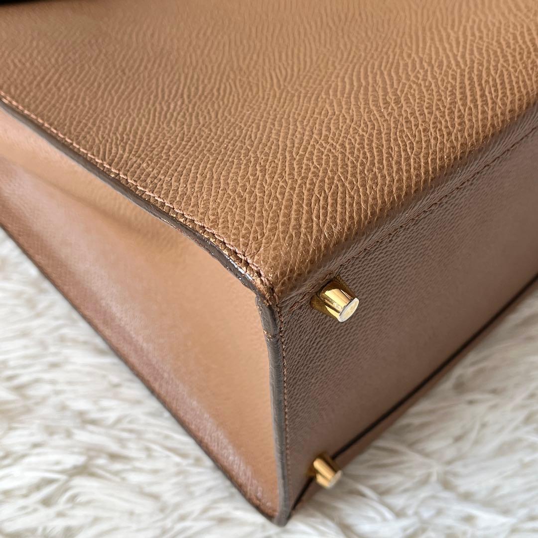 未使用級✨SOMES SADDLE ソメスサドル　ハンドバッグ　ブラウン　レザー