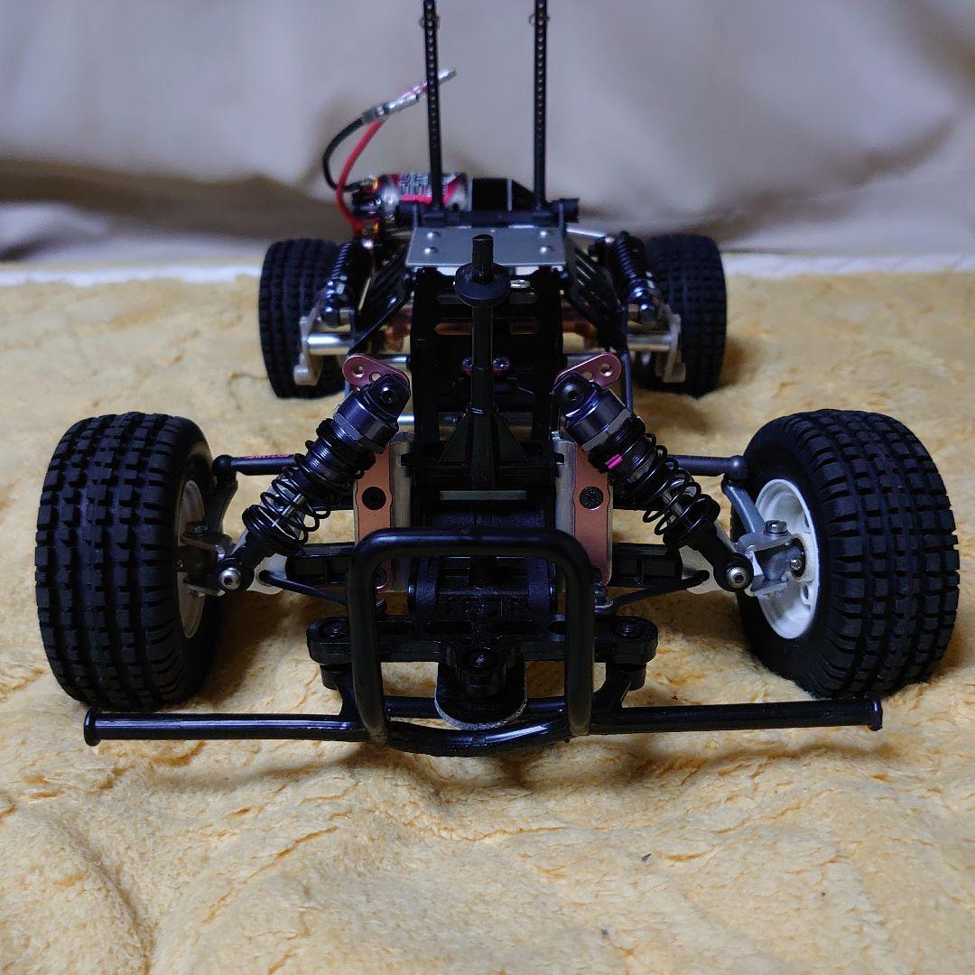 タミヤマイティフロッグ　アルミシャーシ仕様　VWビートル506ボディ付き