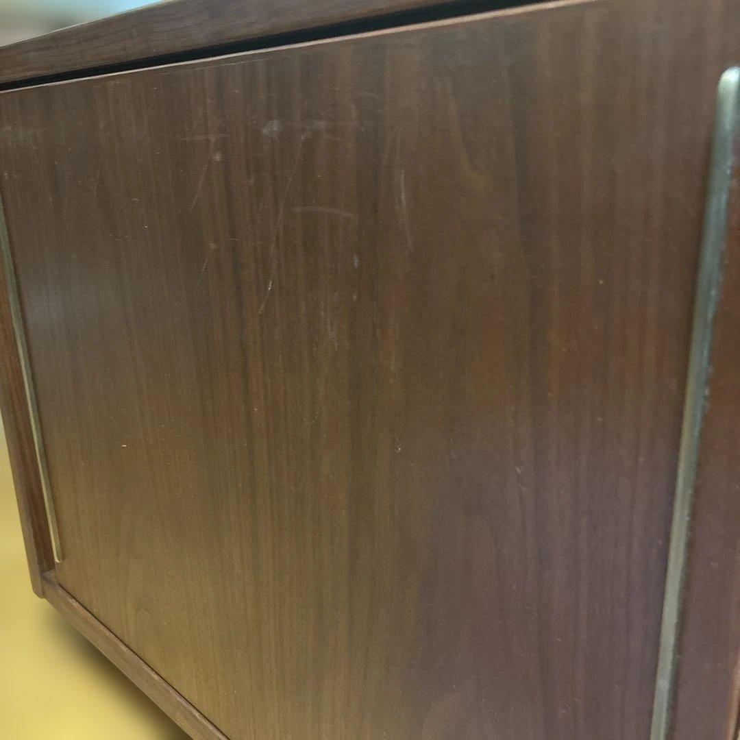 オープンキャビネット ダークブラウン　木製