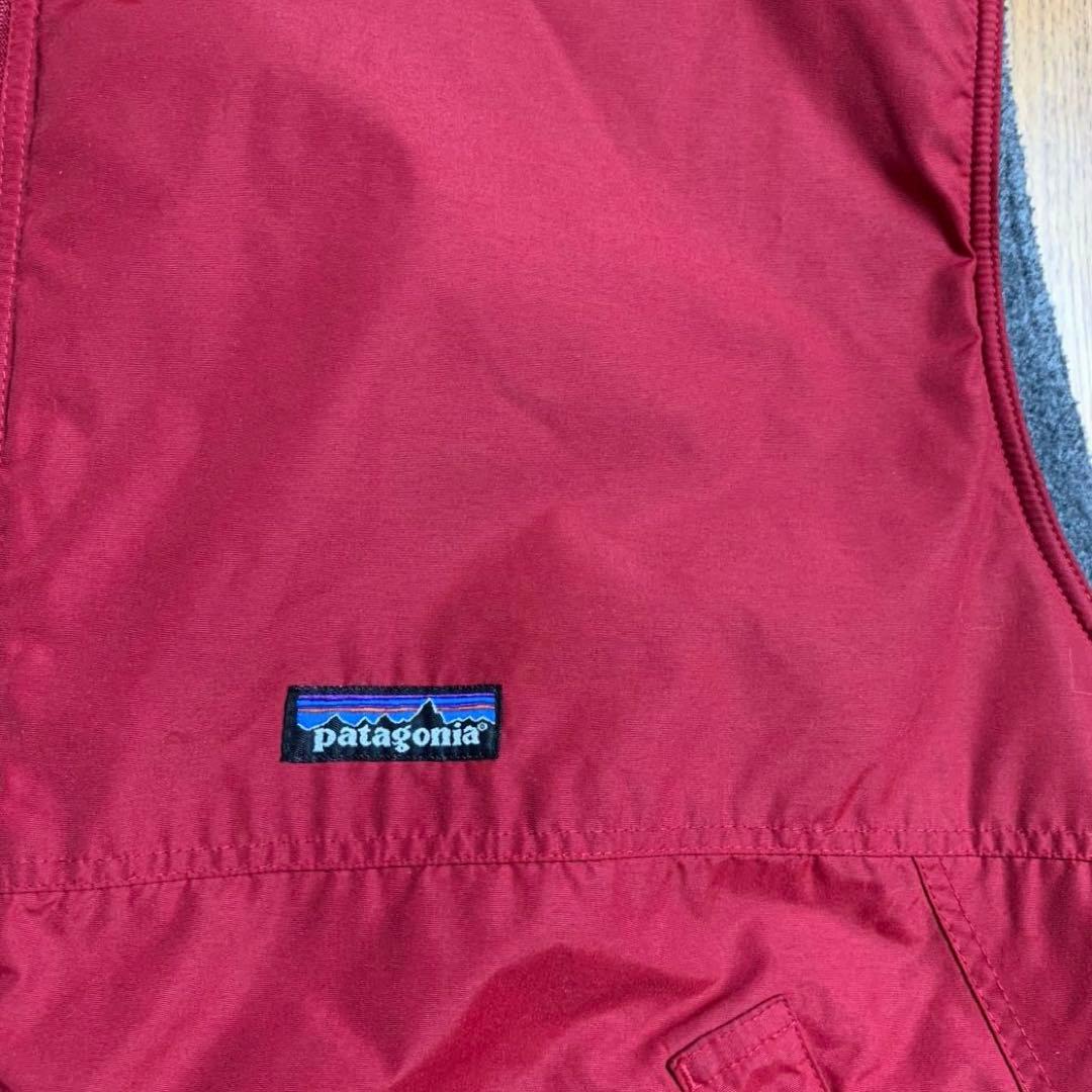 90's Patagonia パタゴニア シェルドシンチラベスト レッド 赤