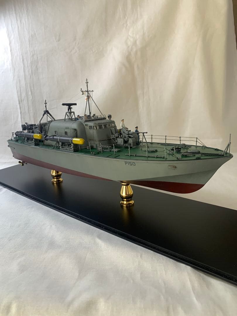 タミヤ1/72イギリス海軍魚雷艇ボスパー　完成品
