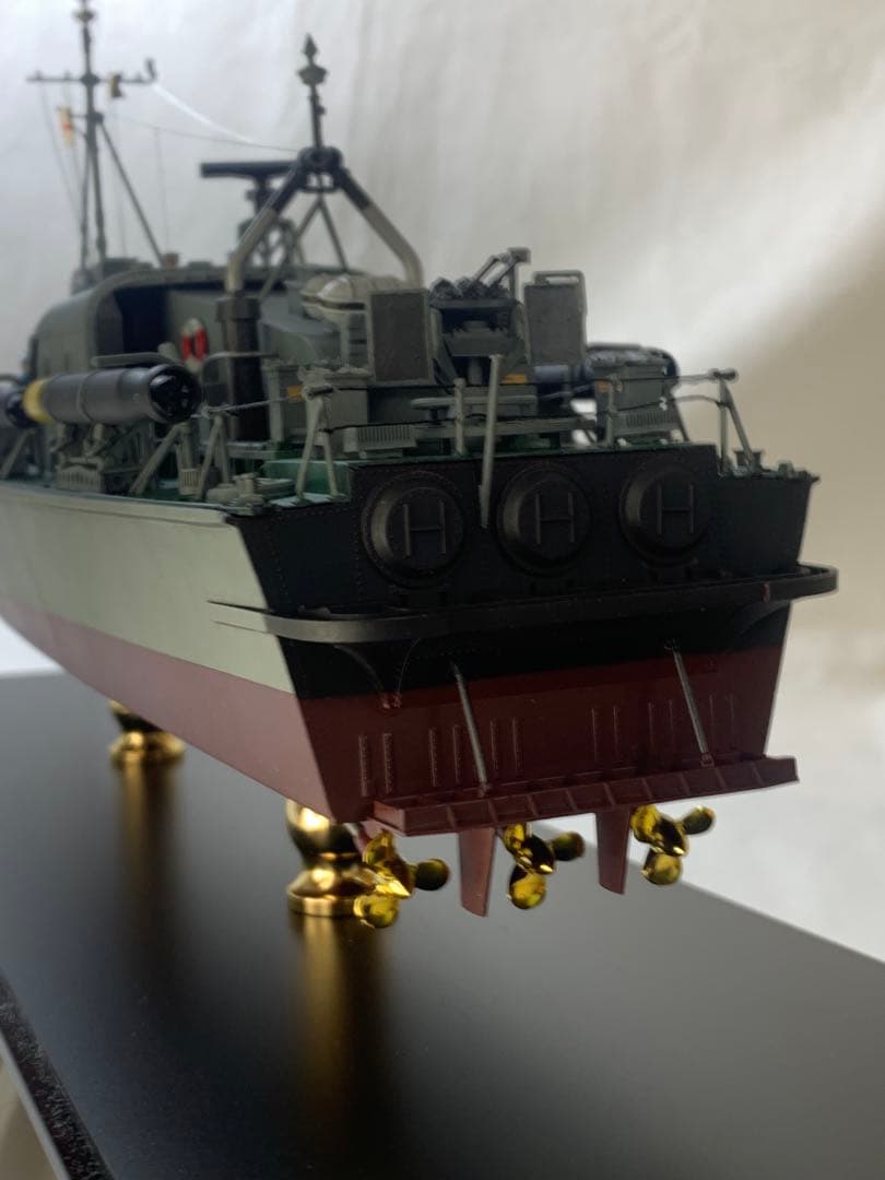 タミヤ1/72イギリス海軍魚雷艇ボスパー　完成品