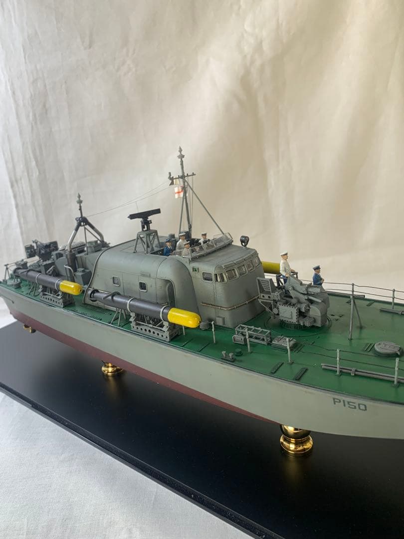 タミヤ1/72イギリス海軍魚雷艇ボスパー　完成品