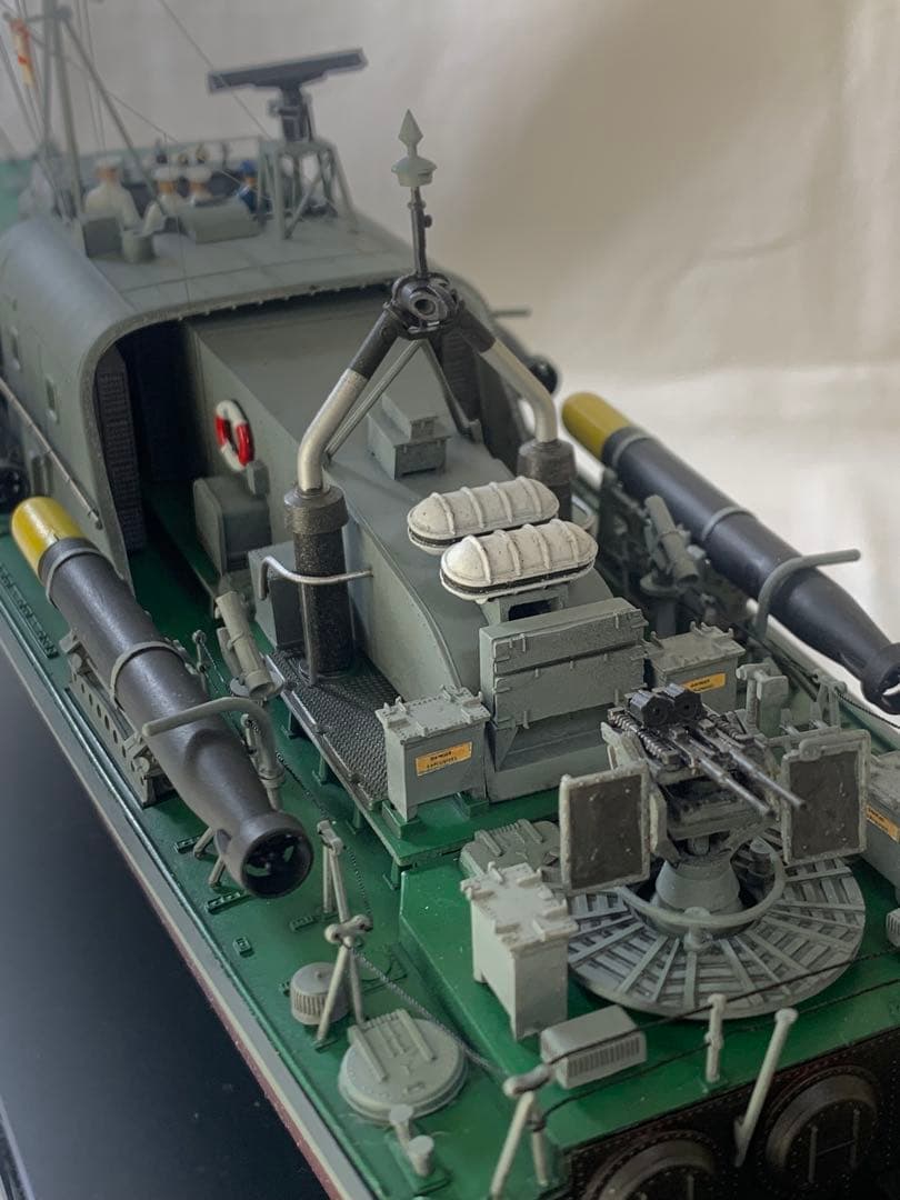 タミヤ1/72イギリス海軍魚雷艇ボスパー　完成品