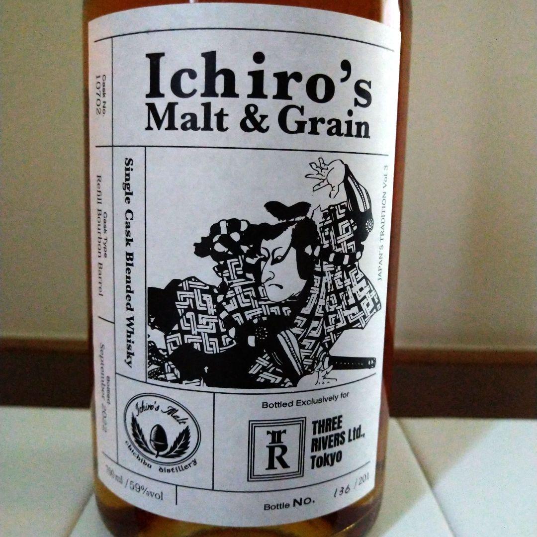 イチローズモルト&グレーン・リフィルバーボン樽for THREE S