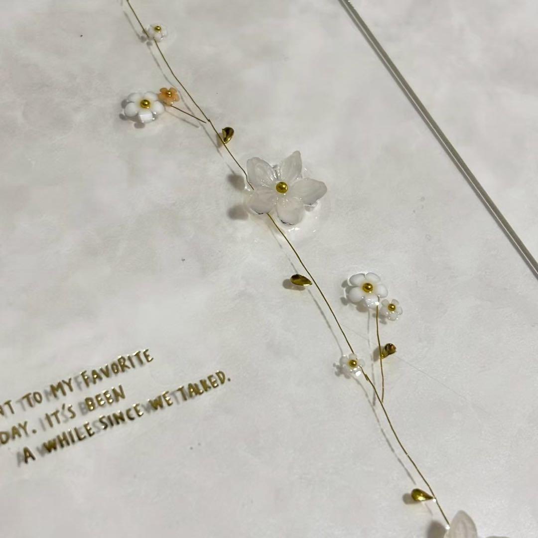 ✨ピゾ✨A6 アクリルレジンバインダー　リング付き　韓国　貯金