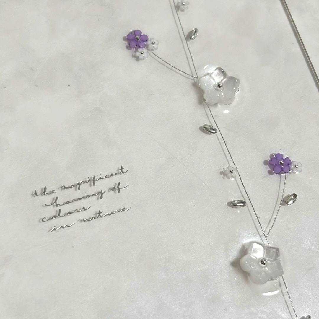 ✨ピゾ✨A6 アクリルレジンバインダー　リング付き　韓国　貯金