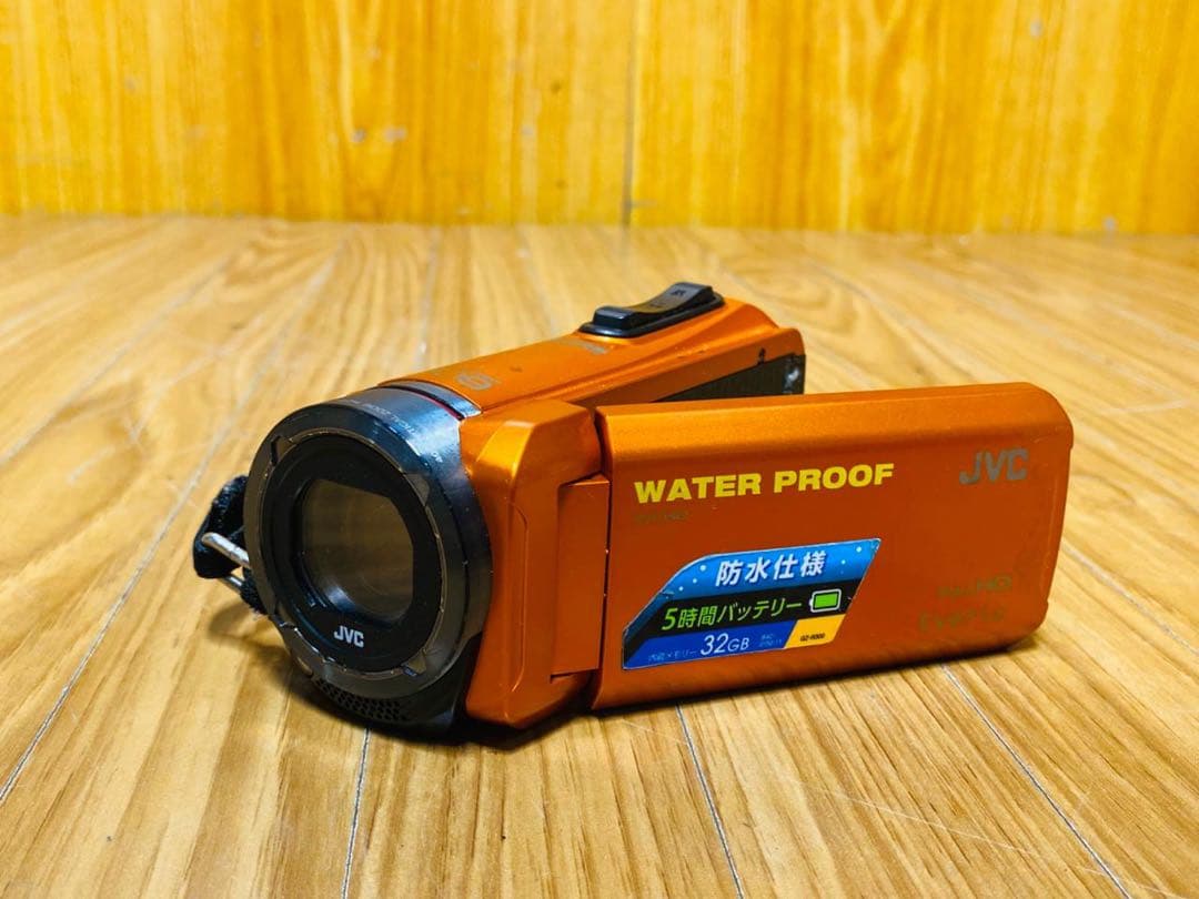 JVC ビデオカメラ オレンジ GZ-R300-D 2015年制