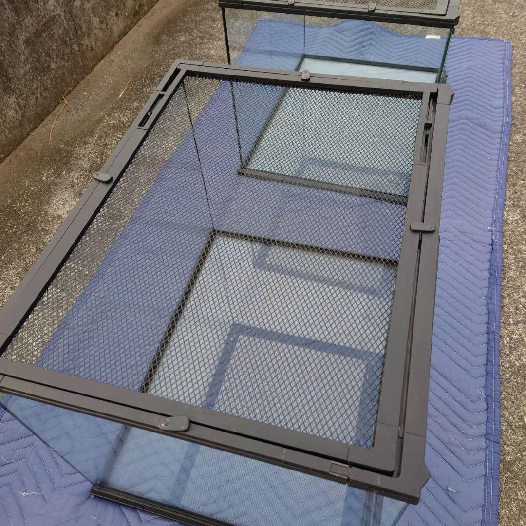 【千葉県引取限定】中古　ガラスケージ　爬虫類　両生類　２台　セット売り