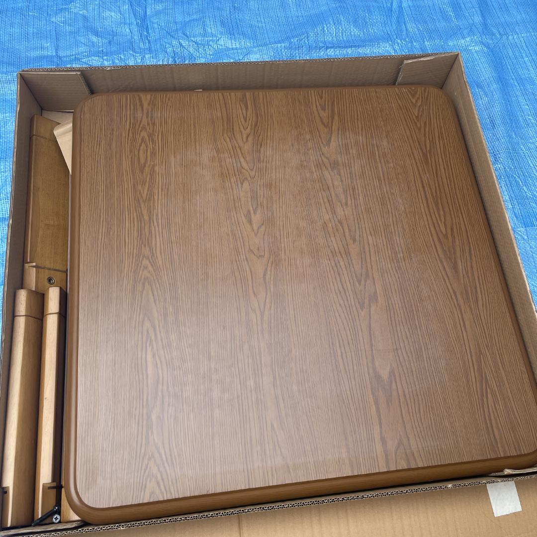 山善 こたつテーブル ブラウン GKR-80H ダイニングテーブル