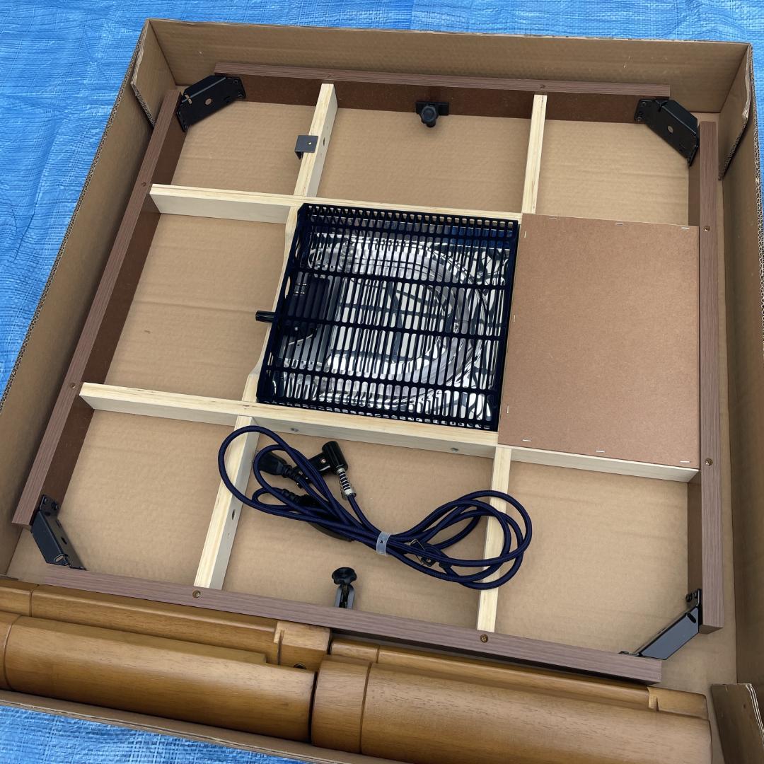 山善 こたつテーブル ブラウン GKR-80H ダイニングテーブル