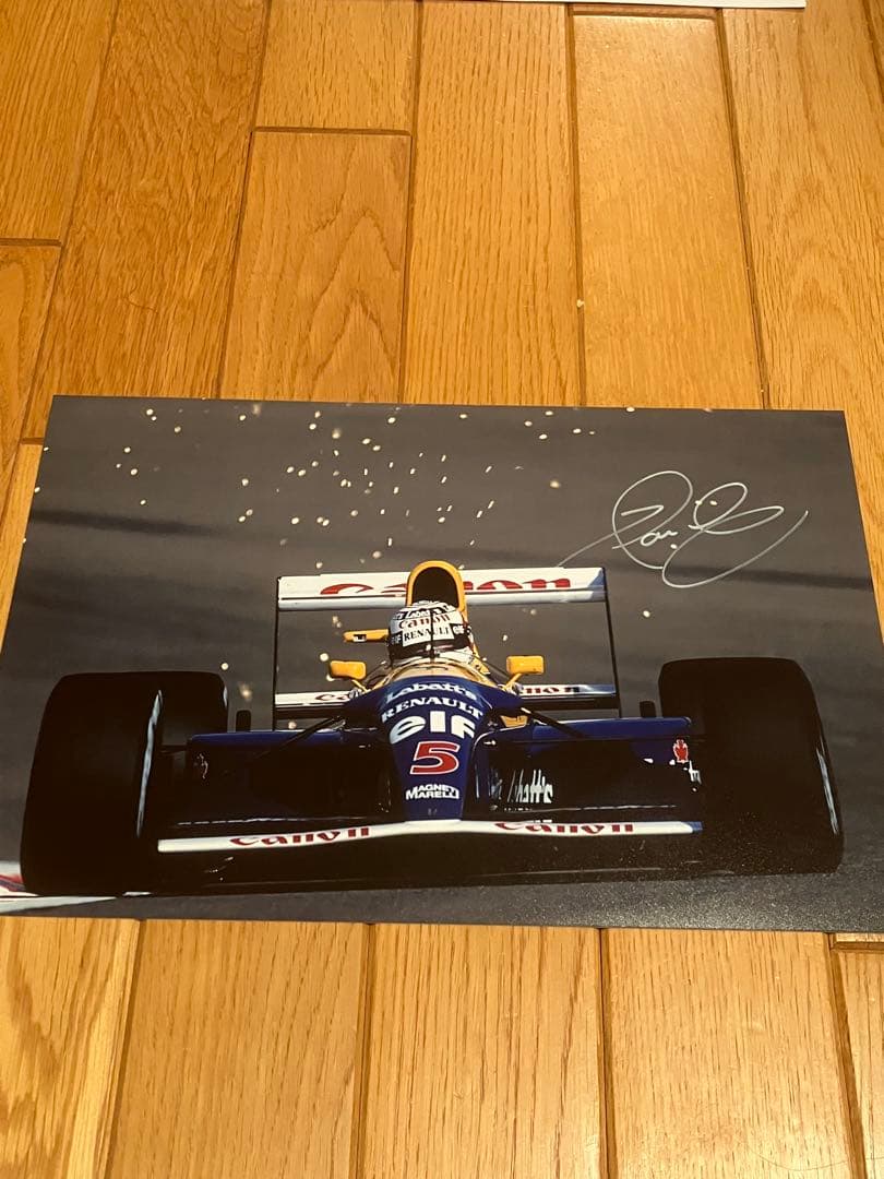 ナイジェル　マンセル　ウィリアムズ　ルノー　直筆サイン　証明書付き