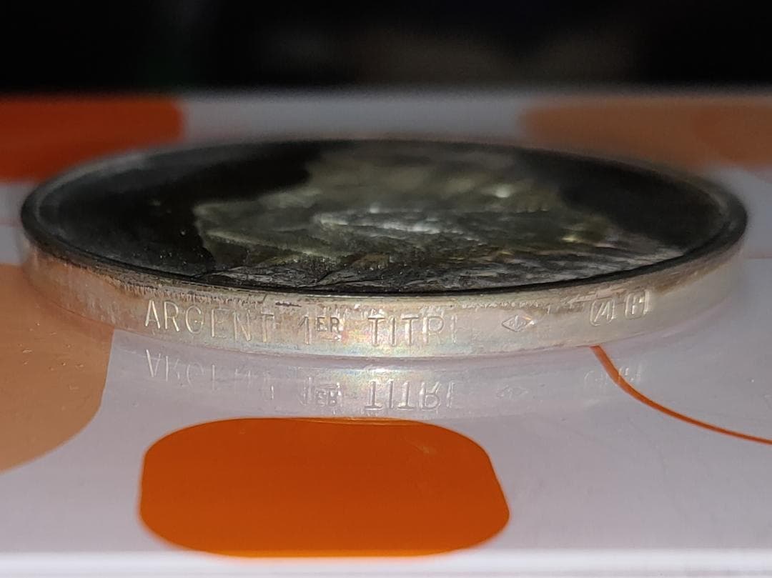 Franklin Mint フランスの銀貨 Le Baiser A. Rodin