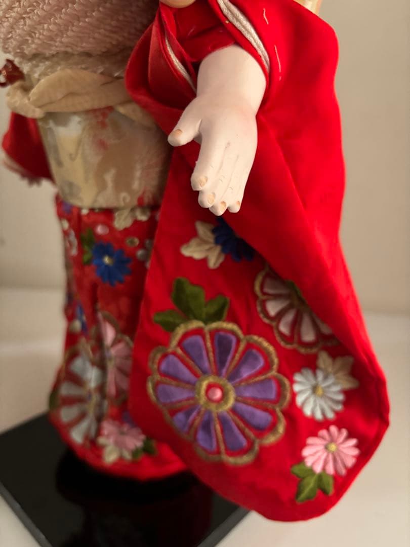 市松人形 まつ毛　睫毛　東光？　アンティークドール