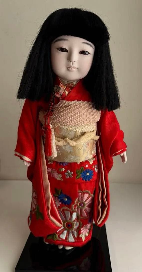 市松人形 まつ毛　睫毛　東光？　アンティークドール