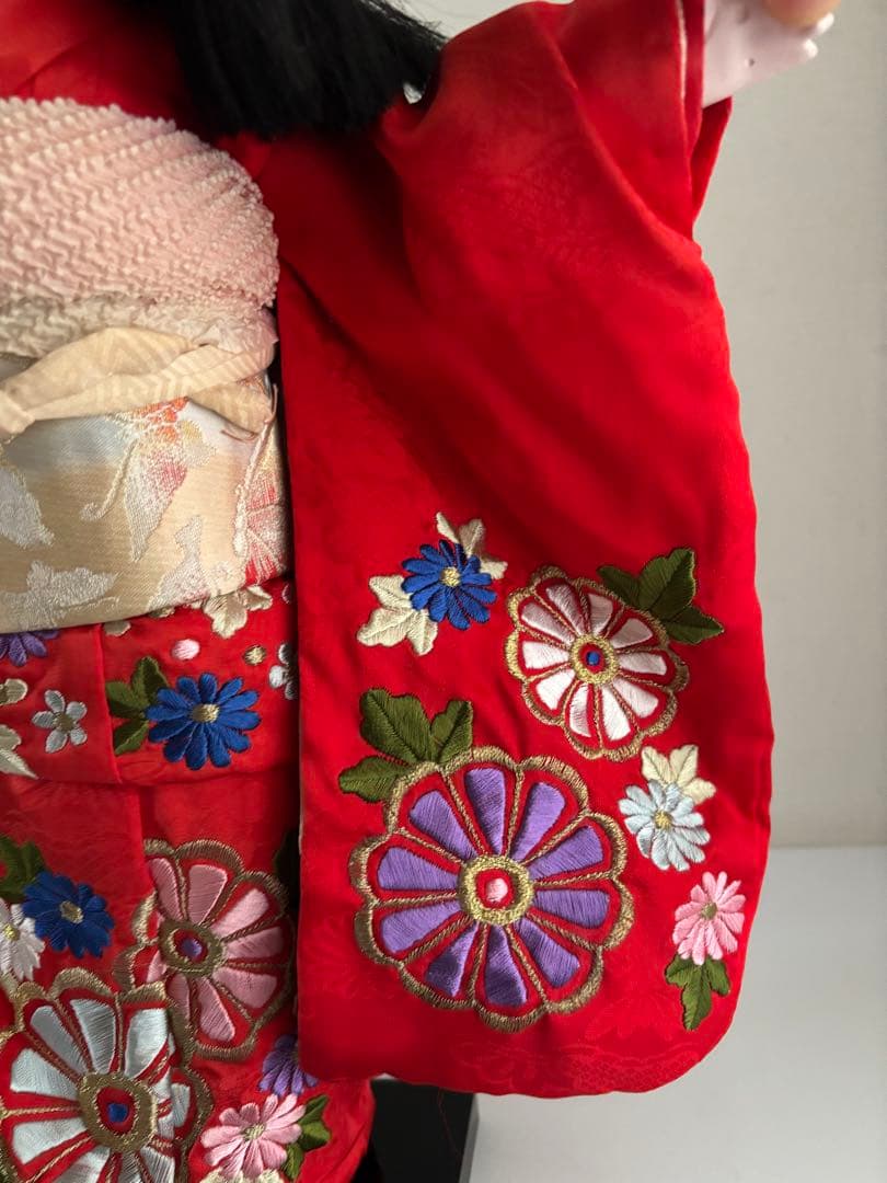 市松人形 まつ毛　睫毛　東光？　アンティークドール