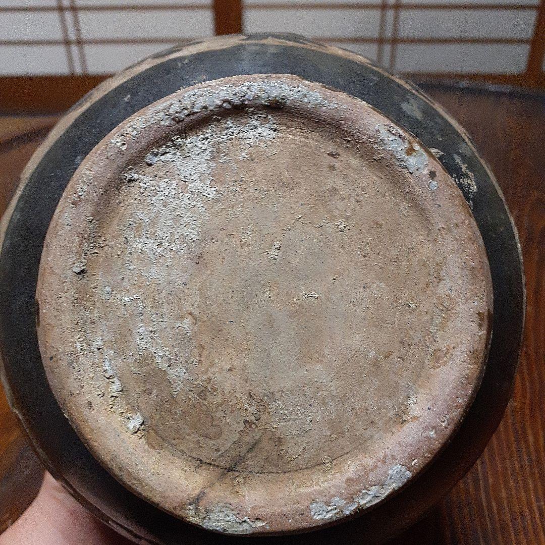 訳有り中国磁州窯陽刻花瓶