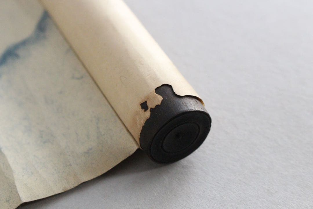 No5206 巻子装　和歌　懐紙　紙本　俳句　古画　書画　巻本　古美術　送料無料