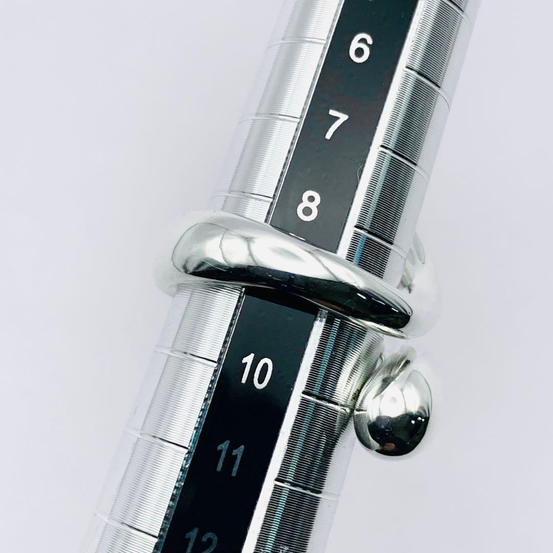 新品仕上げ 極美品 ティファニー エロンゲイテッド ティアドロップリング 9号