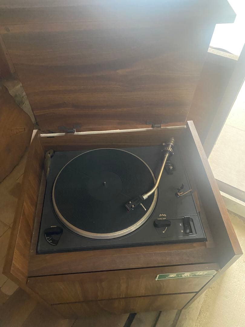 Columbia コロムビア レコードプレーヤーとスピーカーセット　アンティーク