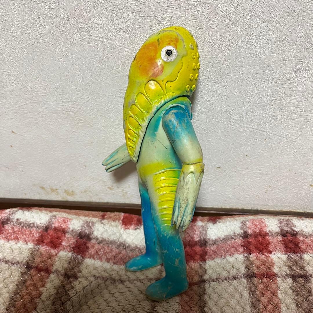 メトロン星人　マルサン　円谷プロ　ソフビ　当時物