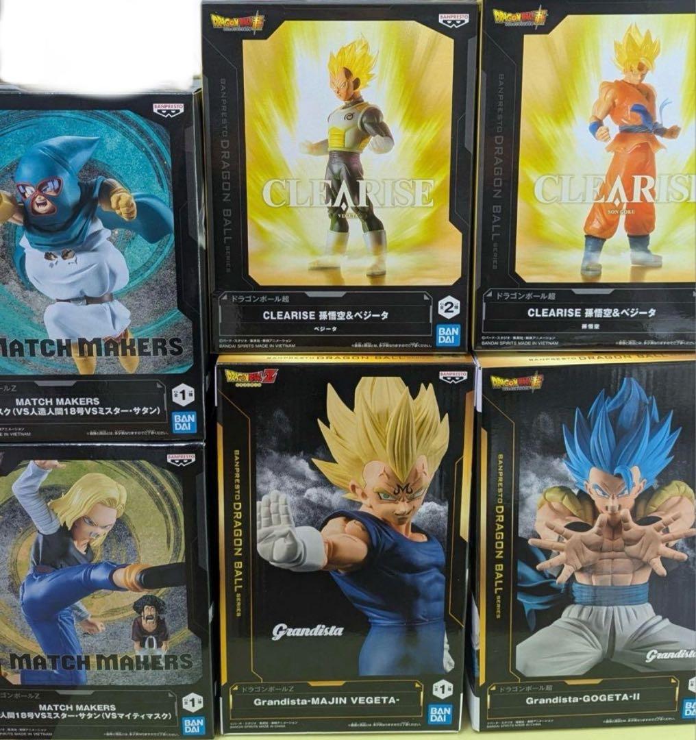 【新品未開封】ドラゴンボール 孫悟空　ベジータ　18号　ゴジータなど　6体セット