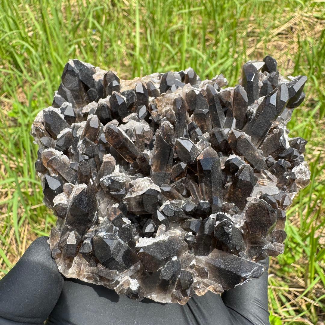 スモーキークォーツ クラスター アーカンソー州産