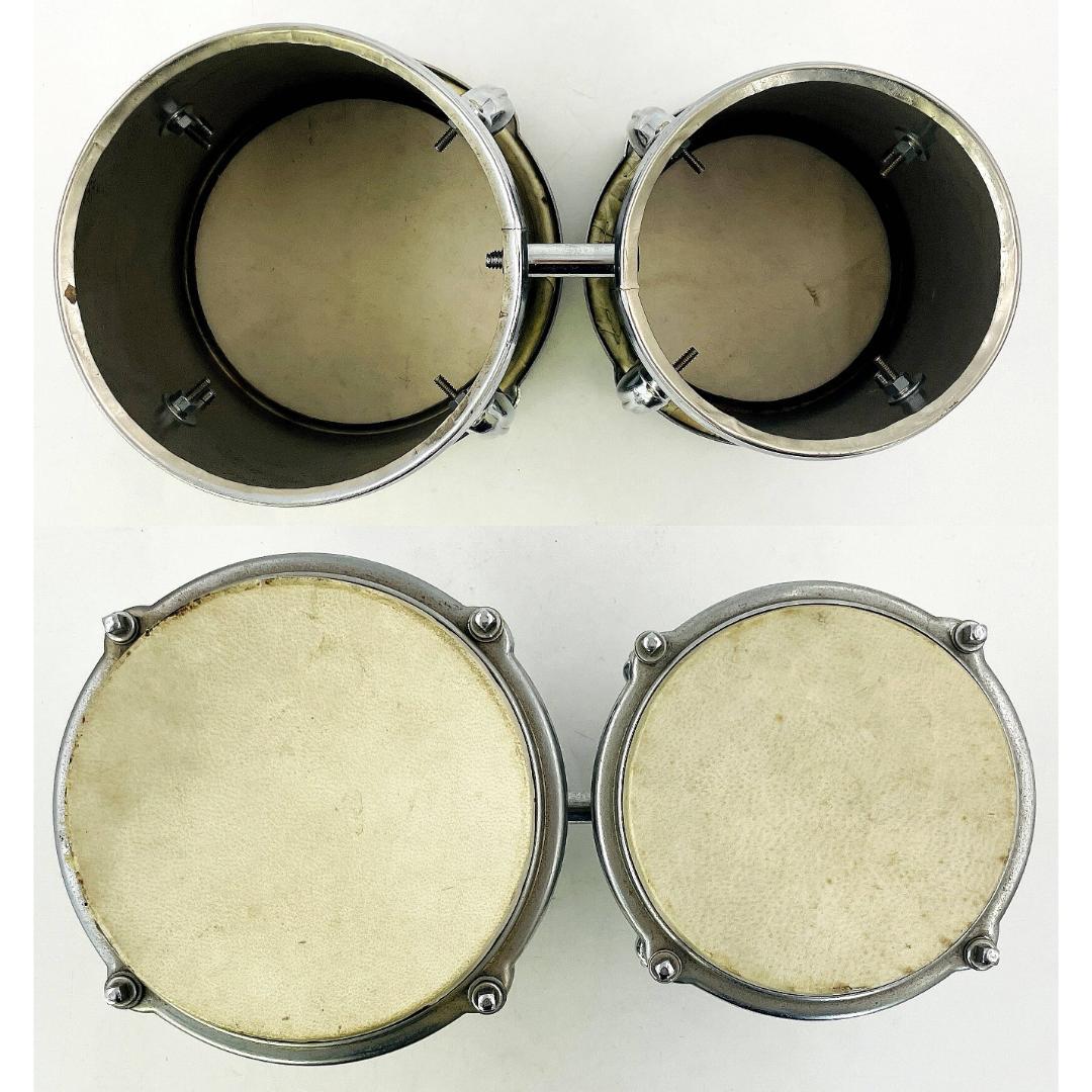 ボンゴ 本皮ヘッド 金属シェル ヴィンテージ 楽器 打楽器 BONGO