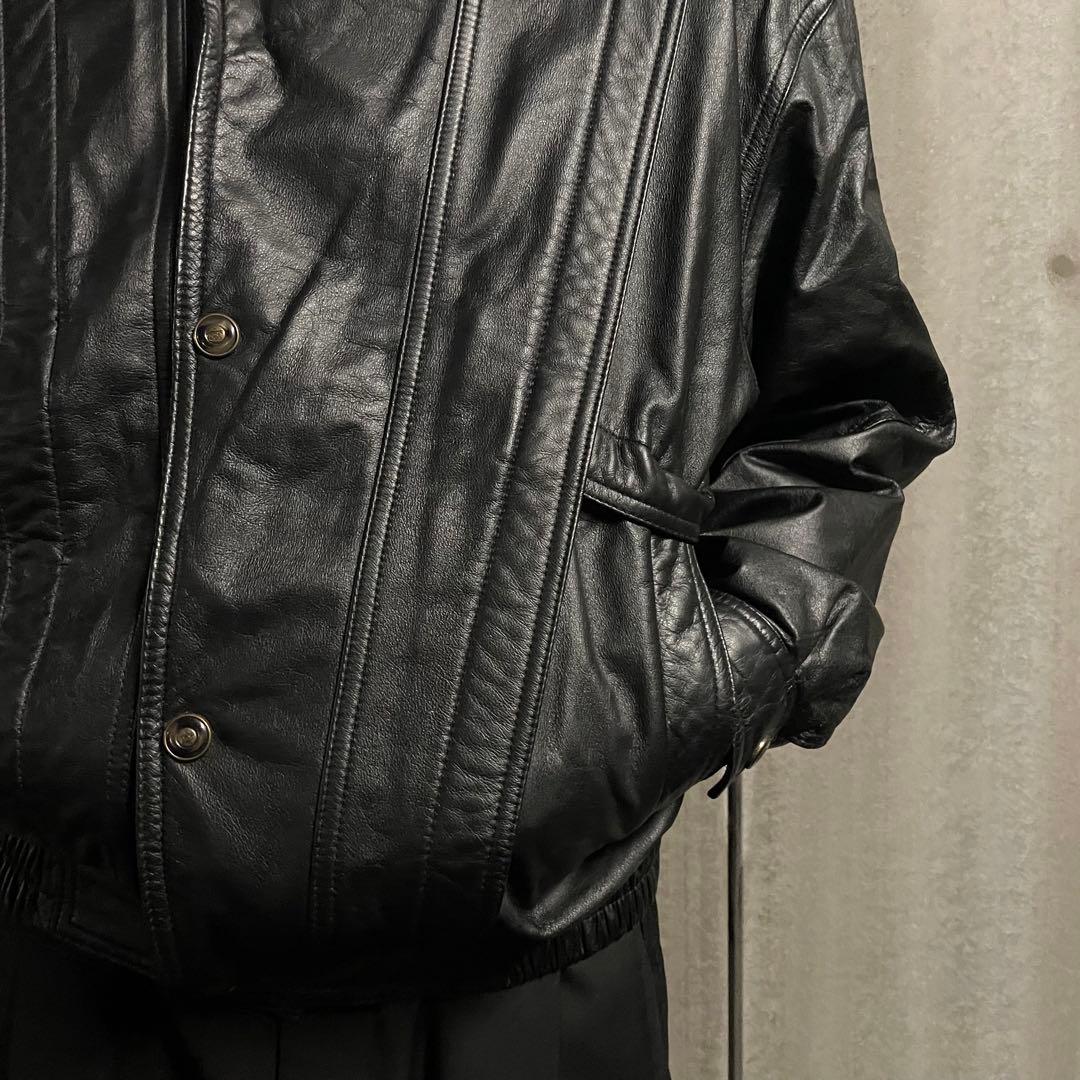 希少 レザー ハリトンジャケット フライトブルゾン ショート丈 archive