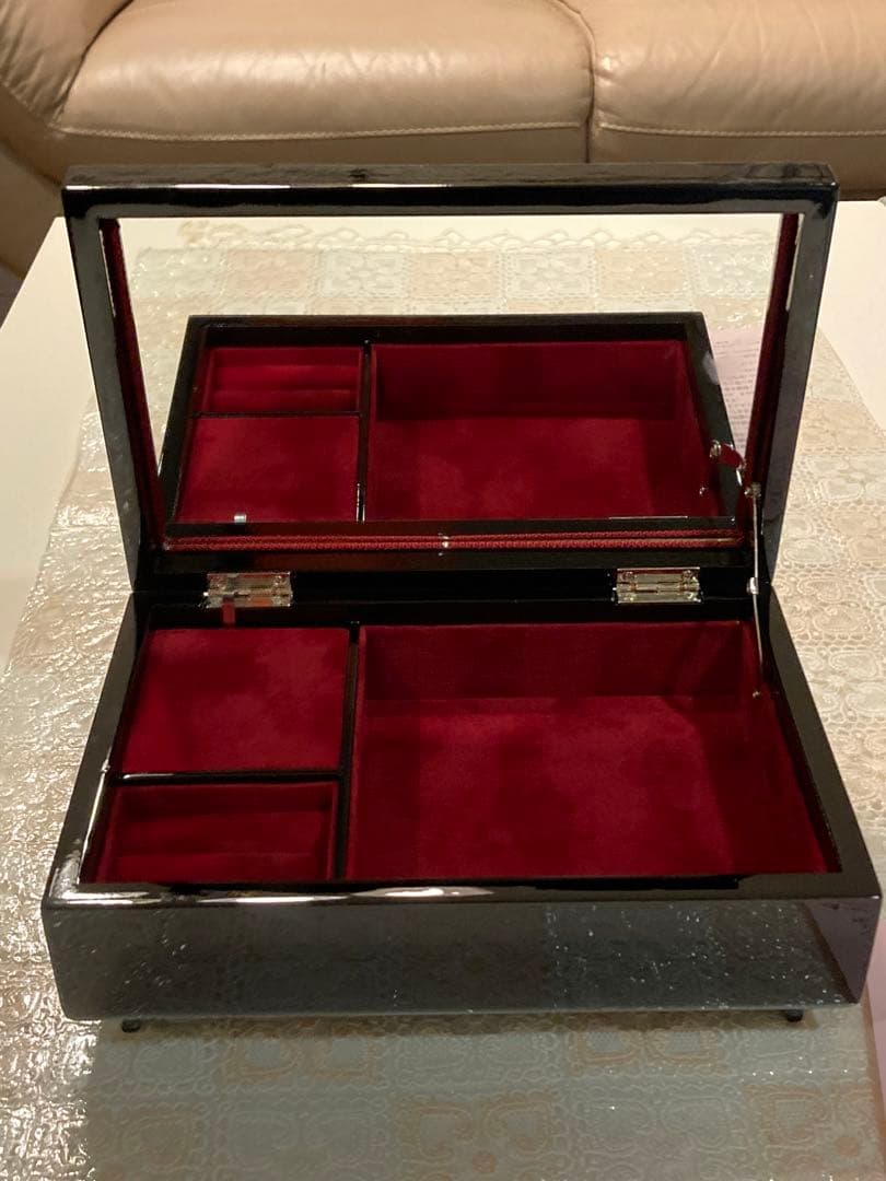 会津塗　宝石箱　桜　オルゴール