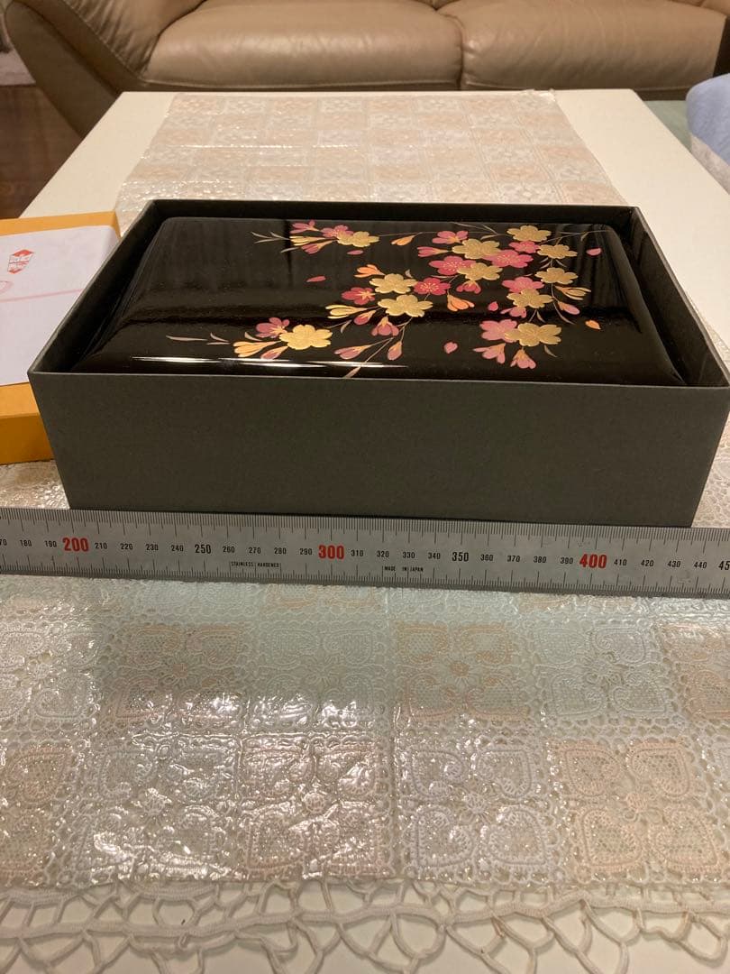 会津塗　宝石箱　桜　オルゴール