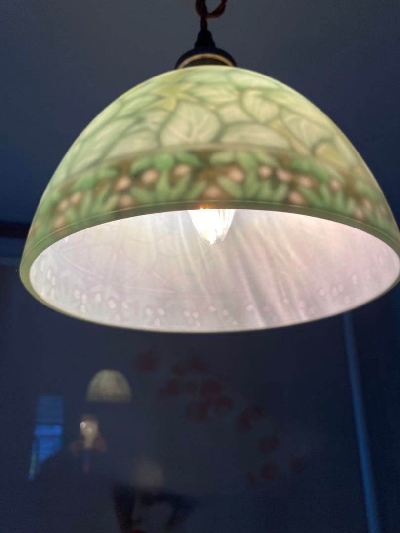 アルフォンス ミュシャ画 ペンダントランプ照明　アンティーク調