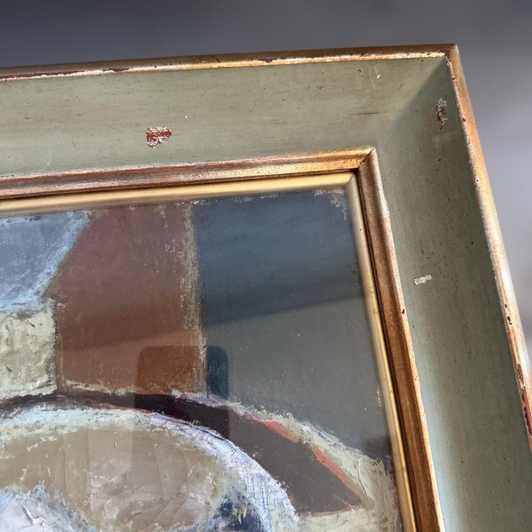 お値下げ❣️ヴィンテージ　抽象画 油彩画 Yamamoto