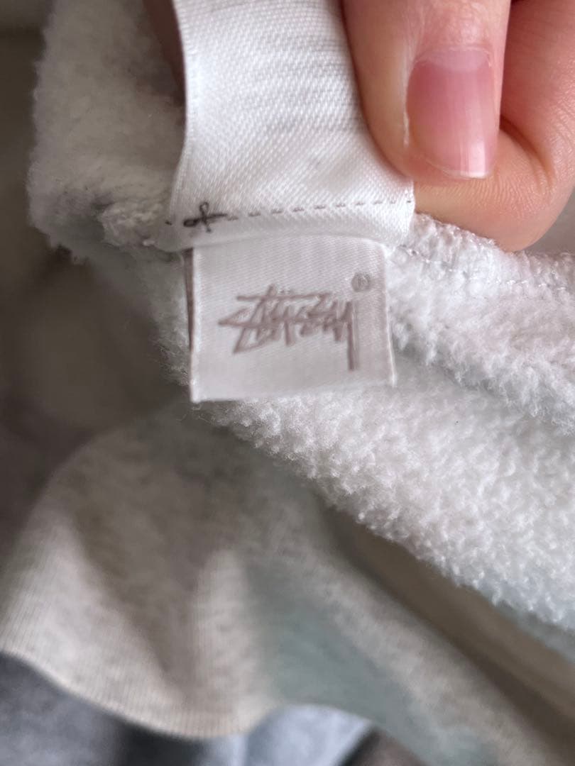 STUSSY グレー パーカー フーディ ステューシー