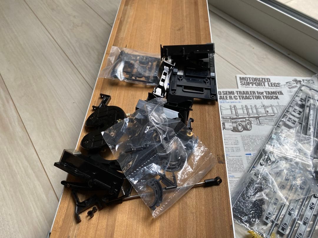 タミヤ 1/14 トレーラー フラットベッド・セミトレーラー パーツ多数