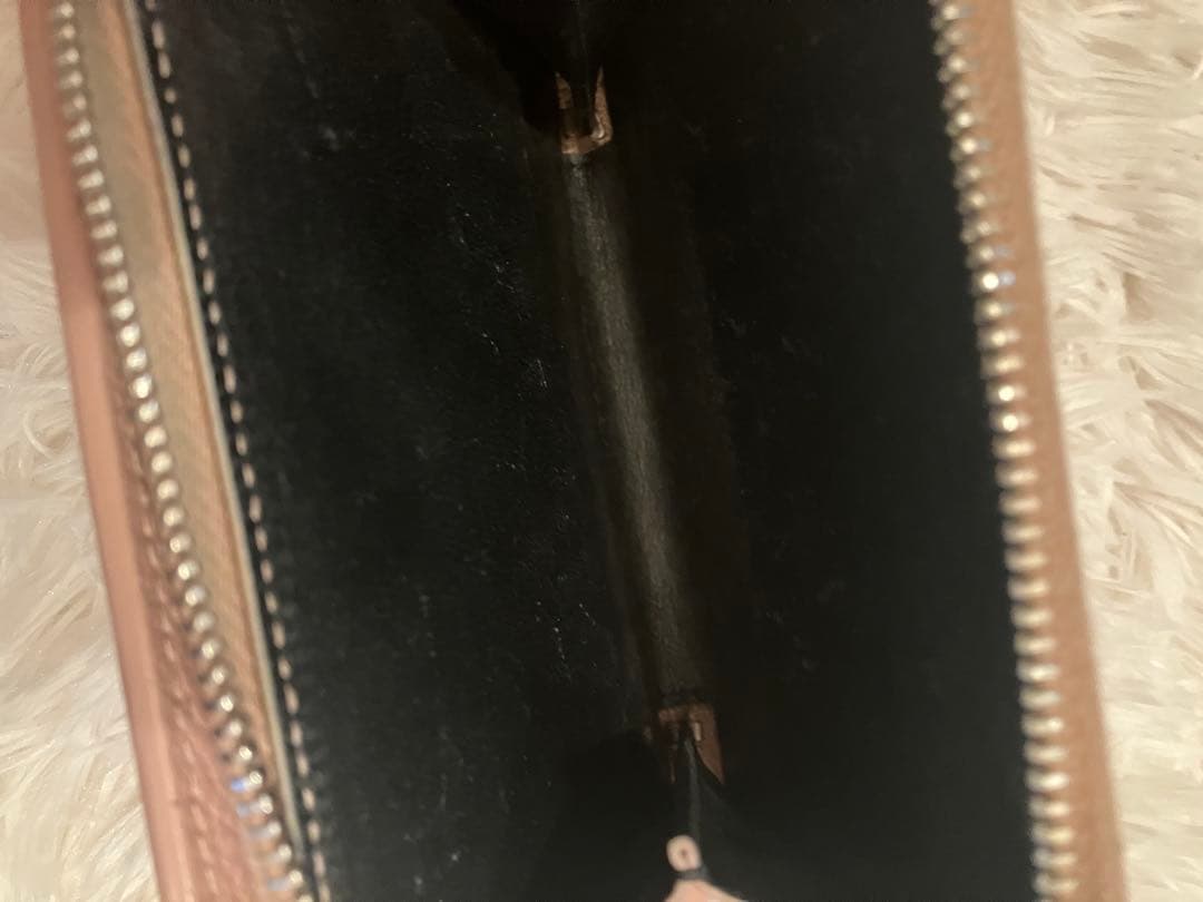 美品 SAINT LAURENT 二つ折り財布 ピンクレザー 年末限定セール！