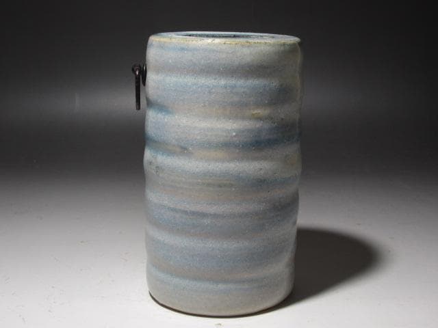 ☆　真葛香斎　刷毛目花入　美しい一品です☆y309