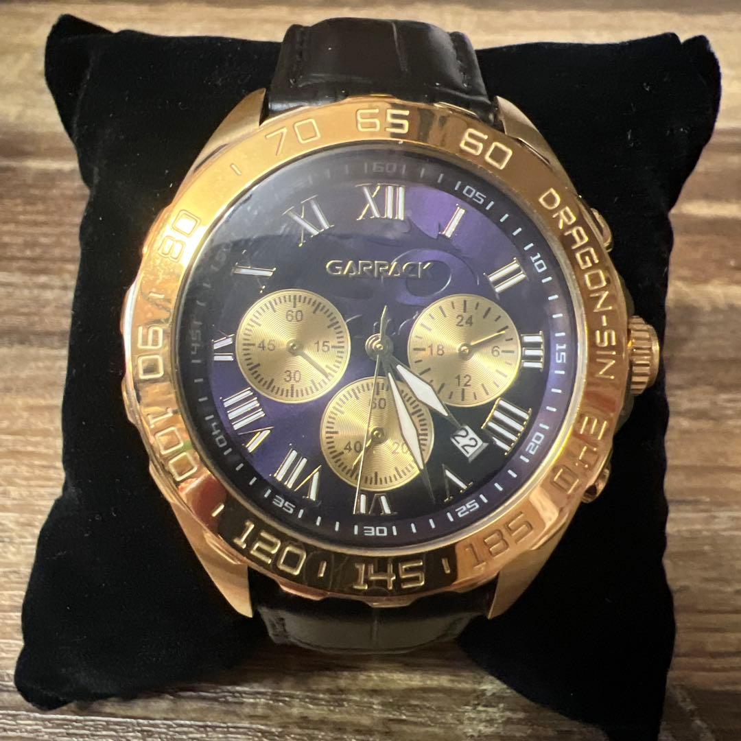 七つの大罪 メリオダス モデル メンズ 腕時計 ブラック　GARRACK
