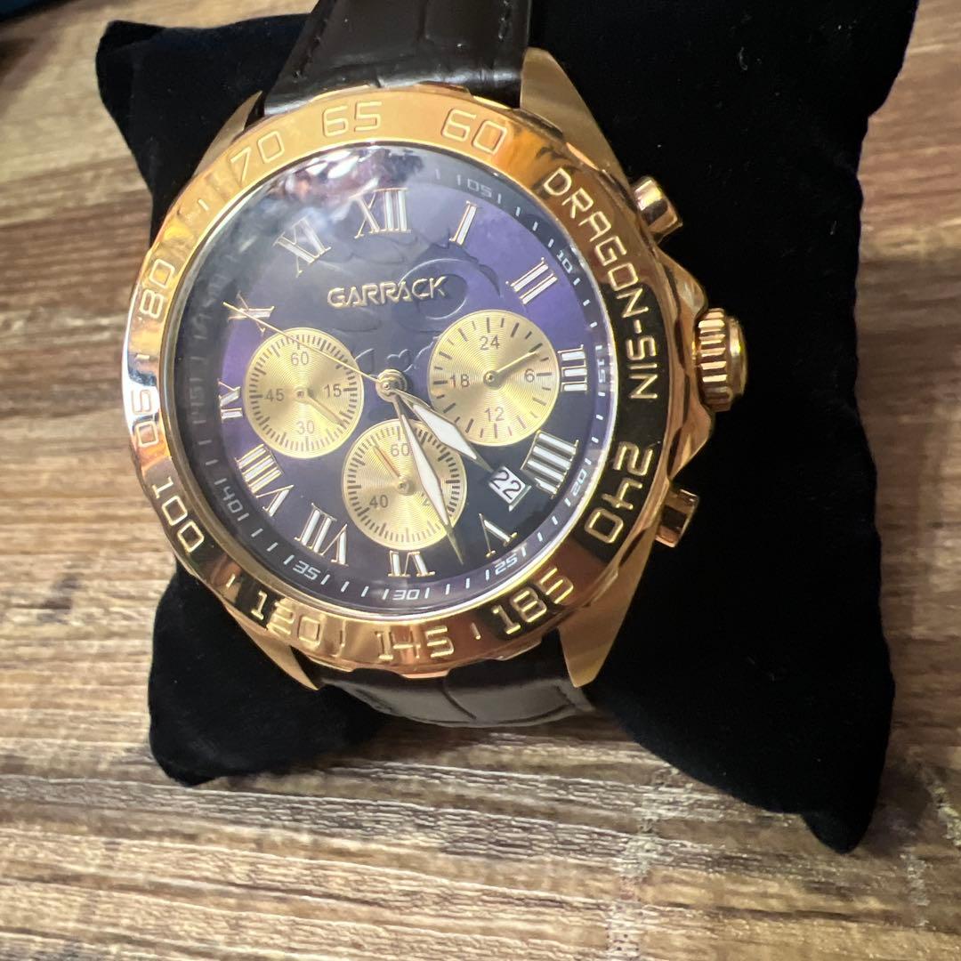 七つの大罪 メリオダス モデル メンズ 腕時計 ブラック　GARRACK