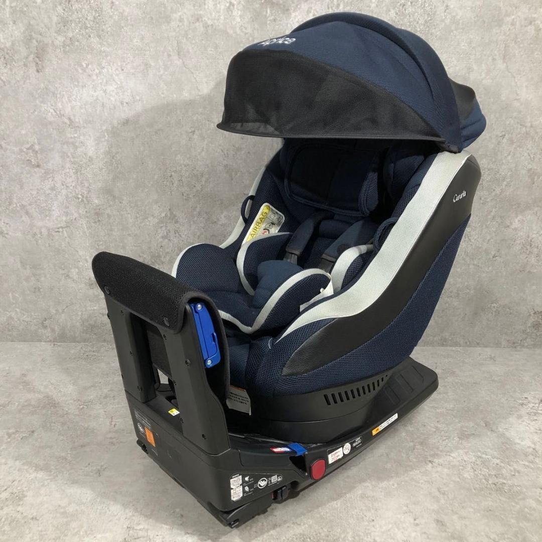 美品 アップリカ クルリラ AB ISOFIX チャイルドシート 回転式 清潔