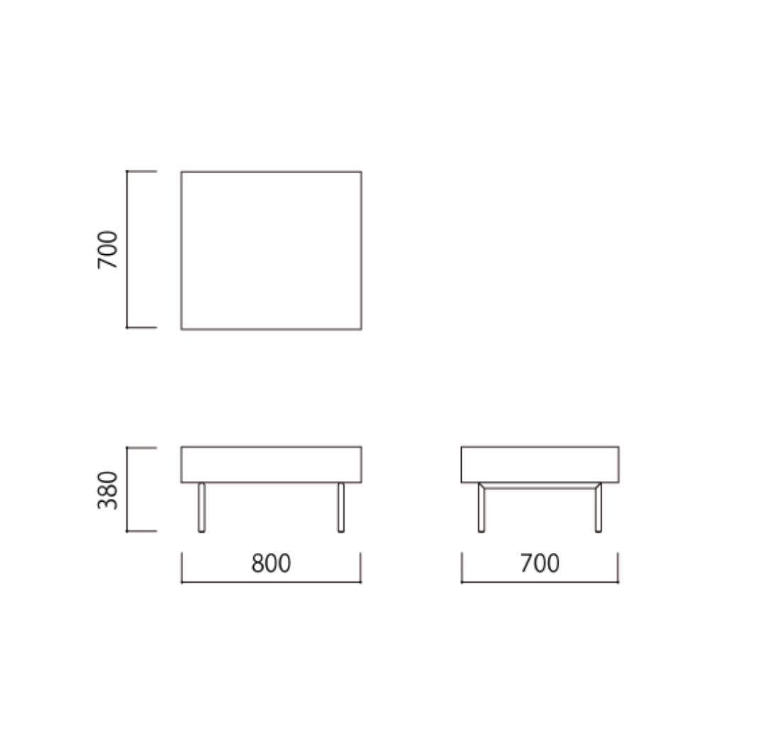 IDEE オットマン DIVANCO OTTOMAN Light gray