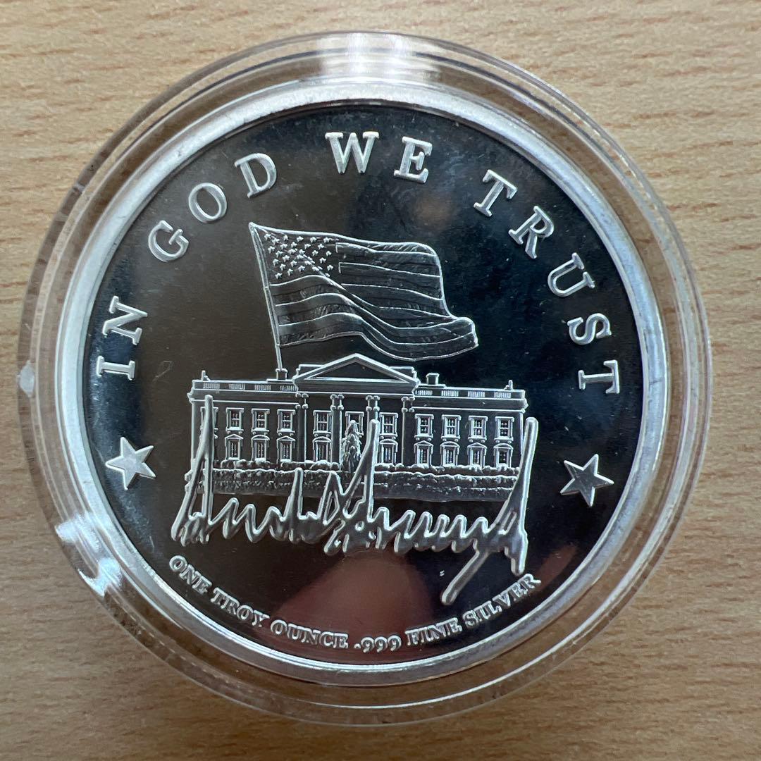 純銀99.9％ トランプ大統領 記念 純銀 シルバー 1オンス