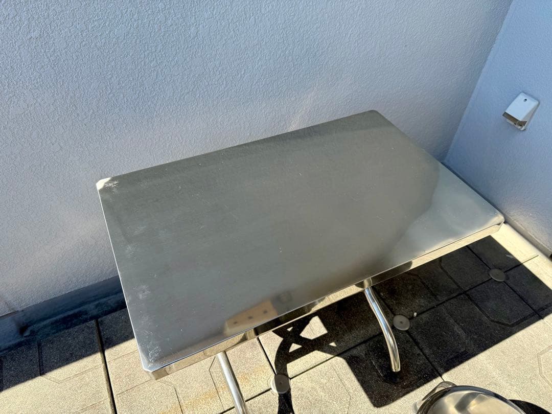 【エミリアン】ベトナム屋台・ステンレス折りたたみテーブル