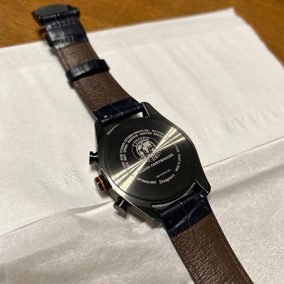 CITIZENATTESAACT Lineブラックチタン AT8185-62E