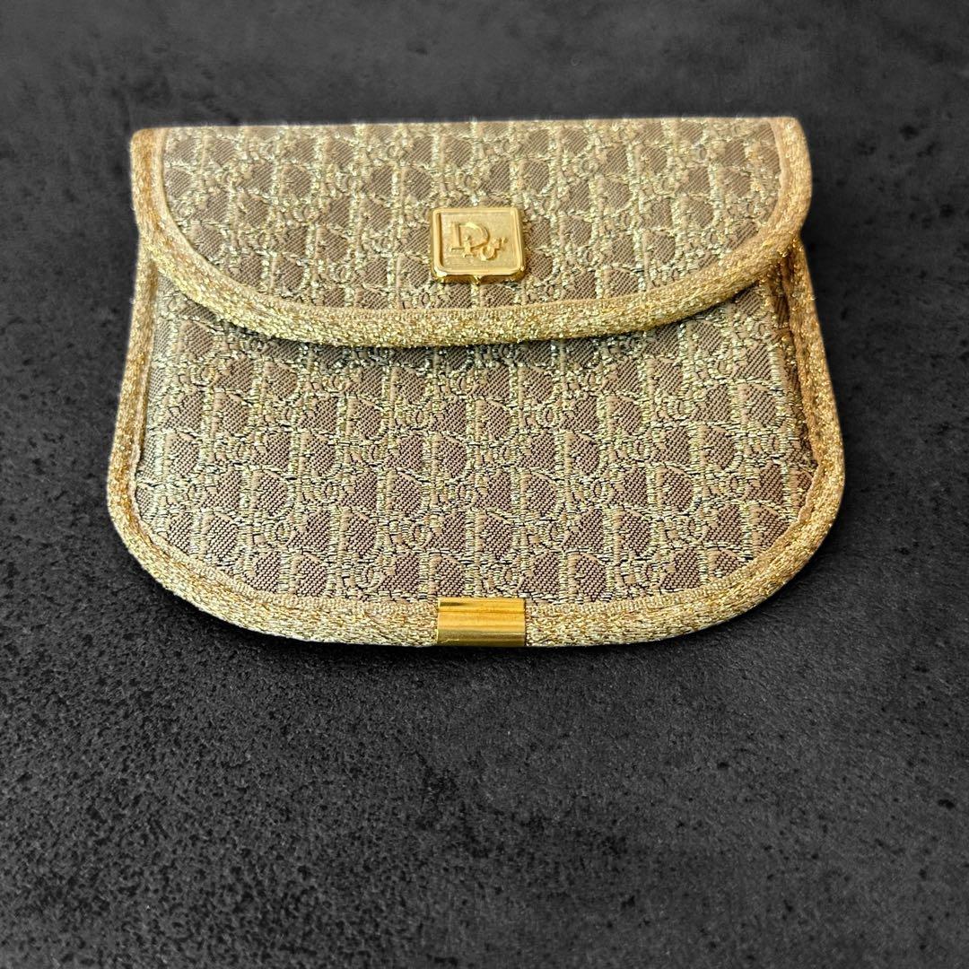 希少✨Christian Dior Trotter Gold Coin Case